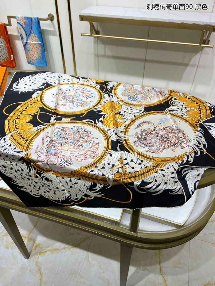 Streetwear Scarf Hermes   329623 size：90cm*90cm