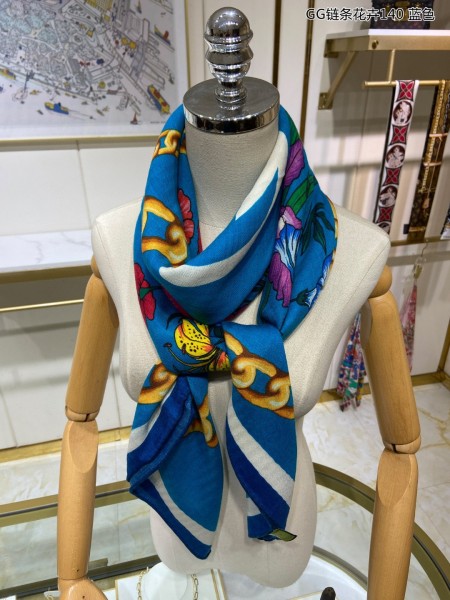 Streetwear Scarf GUCCI 329613 SIZE:140cm*140cm