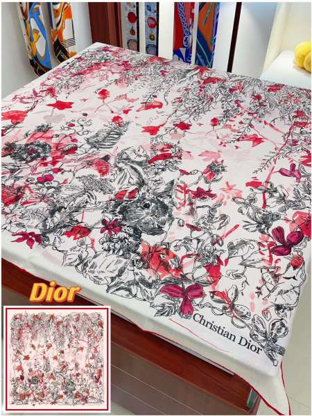 Streetwear Scarf Dior 329604 SIZE:140*140cm