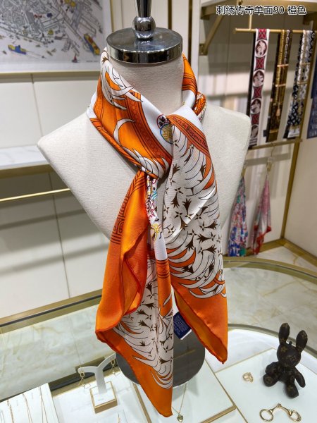 Streetwear Scarf Hermes   329624 size：90cm*90cm