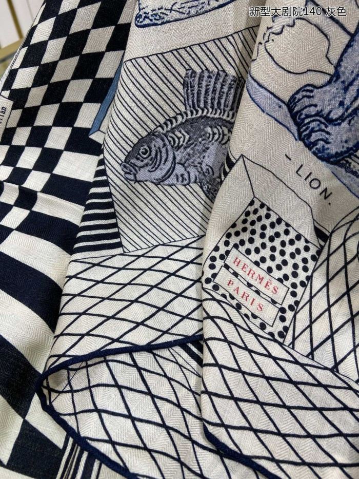 Streetwear Scarf Hermes   329627 size：140cm*140cm