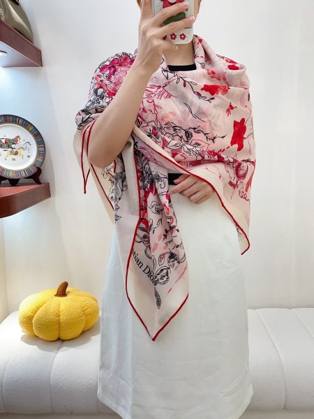 Streetwear Scarf Dior 329604 SIZE:140*140cm
