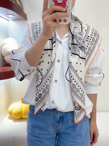 Streetwear Scarf Hermes 329609 SIZE:90cm*90cm