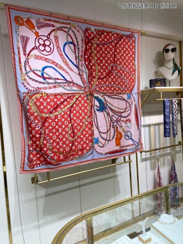 Streetwear Scarf LV  329628 SIZE:140*140cm