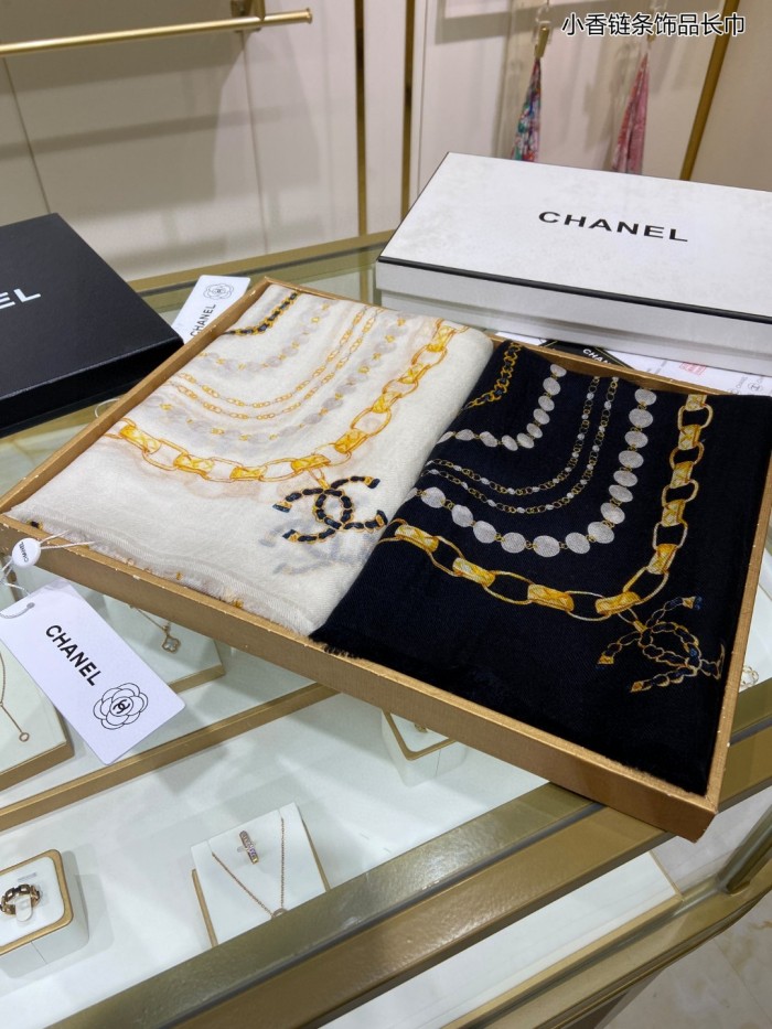 Streetwear Scarf CHANEL 329622 size：200*110 cm