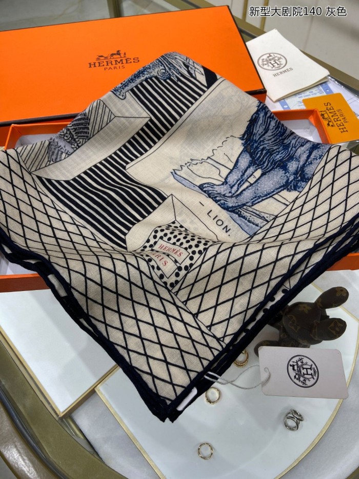 Streetwear Scarf Hermes   329627 size：140cm*140cm