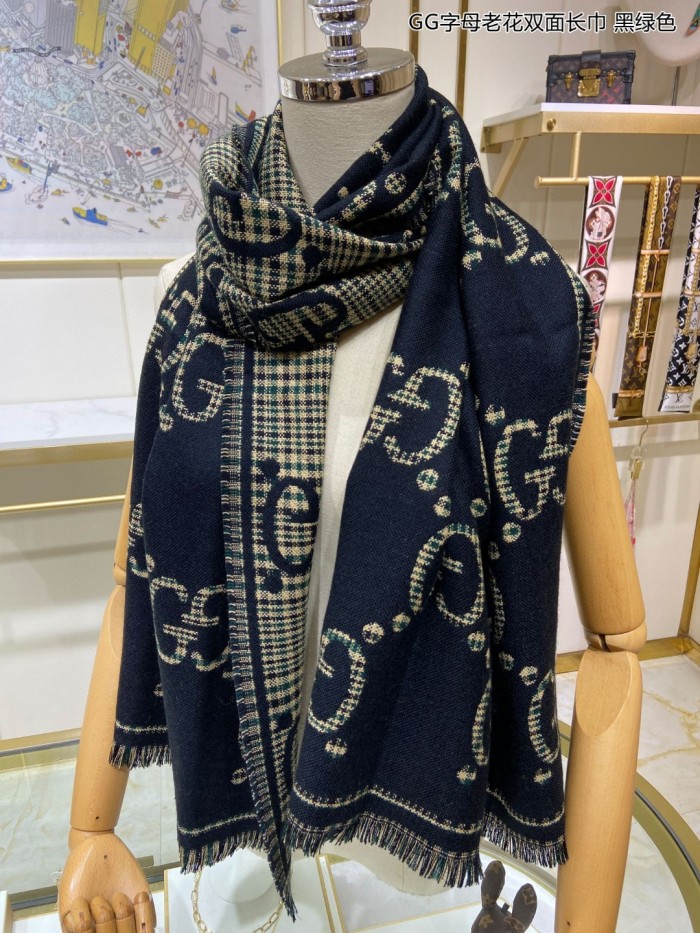 Streetwear Scarf GUCCI 329632 SIZE:47*180cm