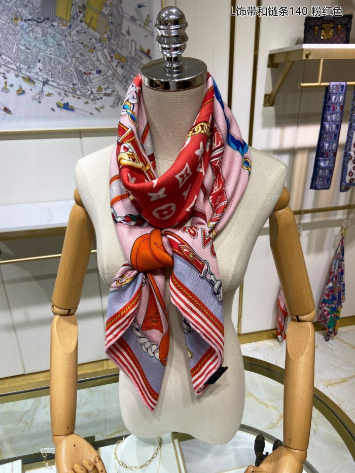 Streetwear Scarf LV  329628 SIZE:140*140cm