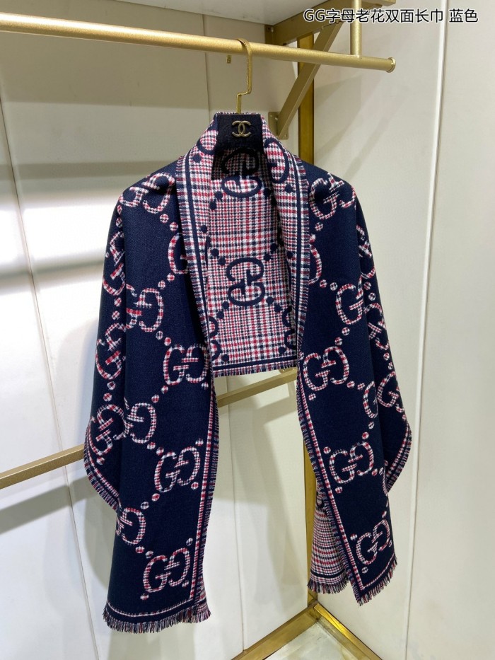 Streetwear Scarf GUCCI 329631 SIZE:47*180cm