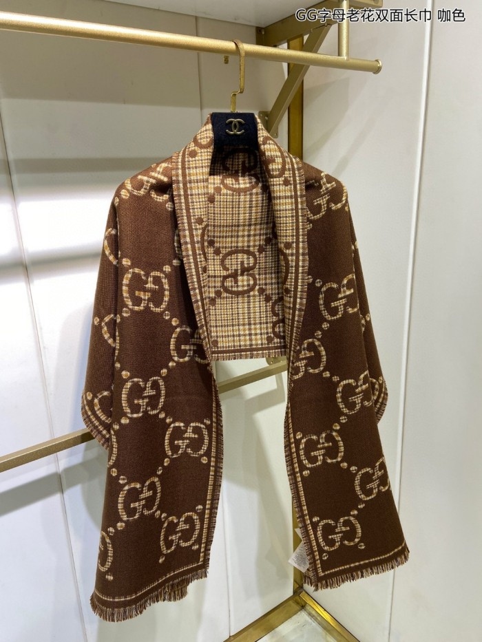 Streetwear Scarf GUCCI 329633 SIZE:47*180cm