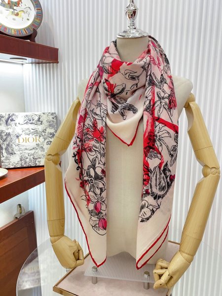 Streetwear Scarf Dior 329604 SIZE:140*140cm
