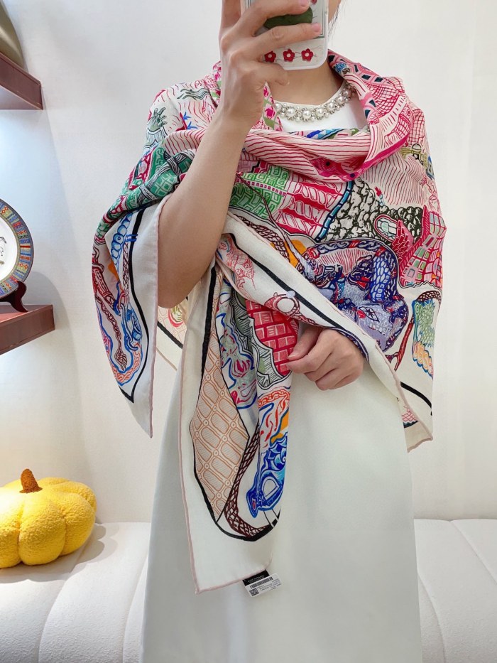 Streetwear Scarf Hermes   329531 size：140cm*140cm