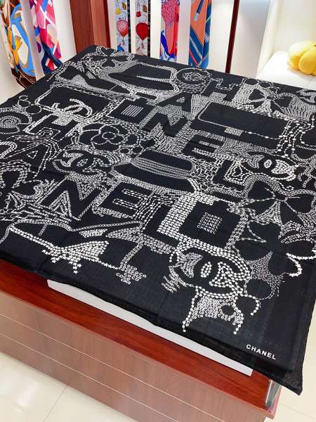 Streetwear Scarf CHANEL 329533 size：140*140cm