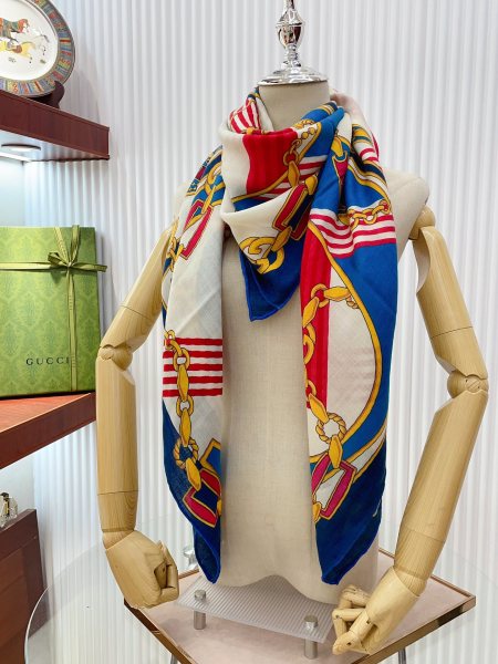 Streetwear Scarf GUCCI 329579 SIZE:140*140cm