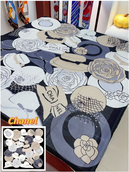 Streetwear Scarf CHANEL 329588 size：140*140cm