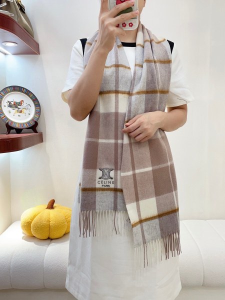 Streetwear Scarf CELINE 329572 size:32*180cm
