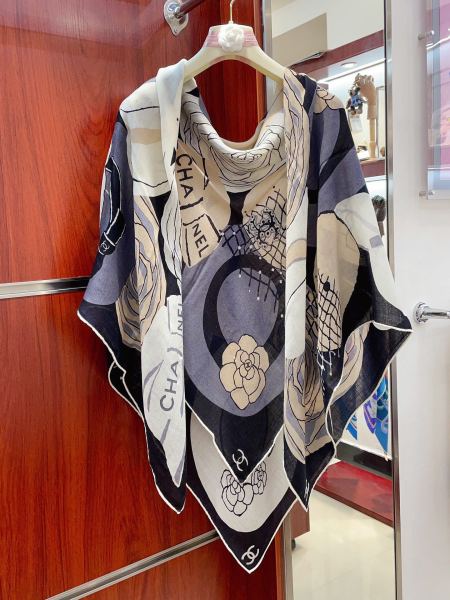 Streetwear Scarf CHANEL 329588 size：140*140cm