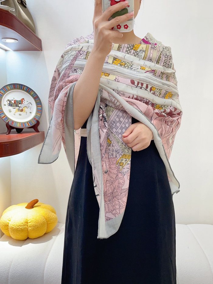 Streetwear Scarf LV  329537 SIZE:140*140cm