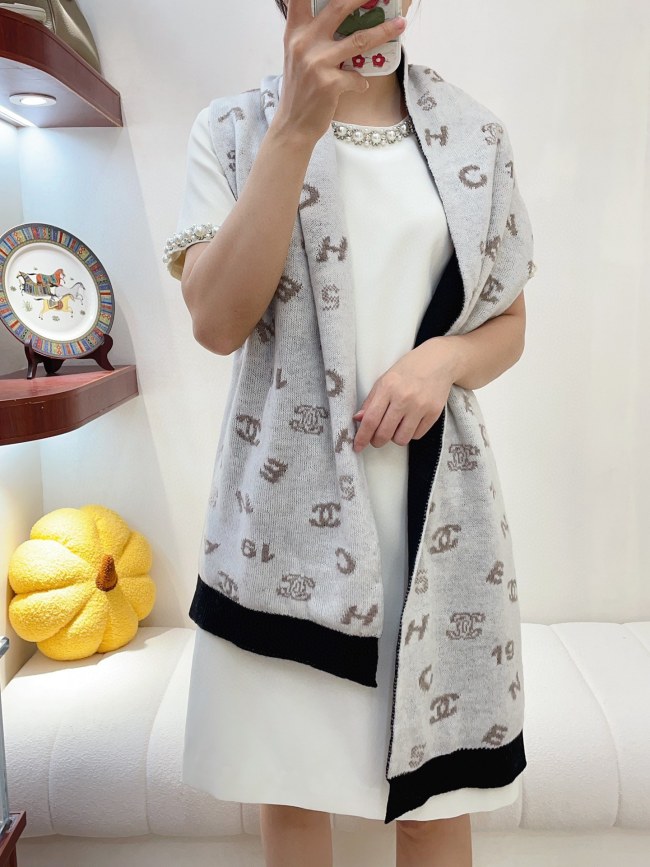 Streetwear Scarf CHANEL 329587 size：32*180cm