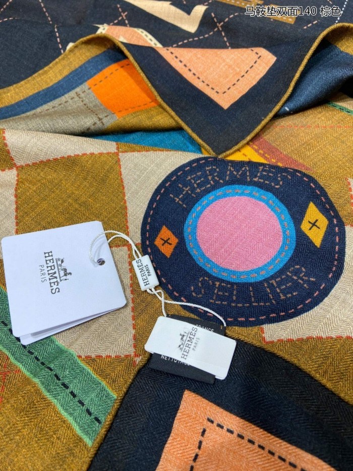 Streetwear Scarf Hermes   329491  size：140cm*140cm