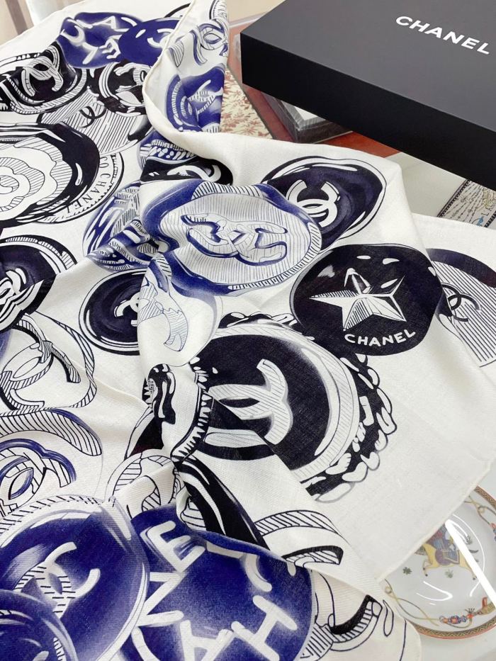Streetwear Scarf CHANEL 329519 size：90*90cm