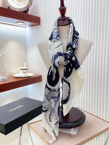 Streetwear Scarf CHANEL 329519 size：90*90cm