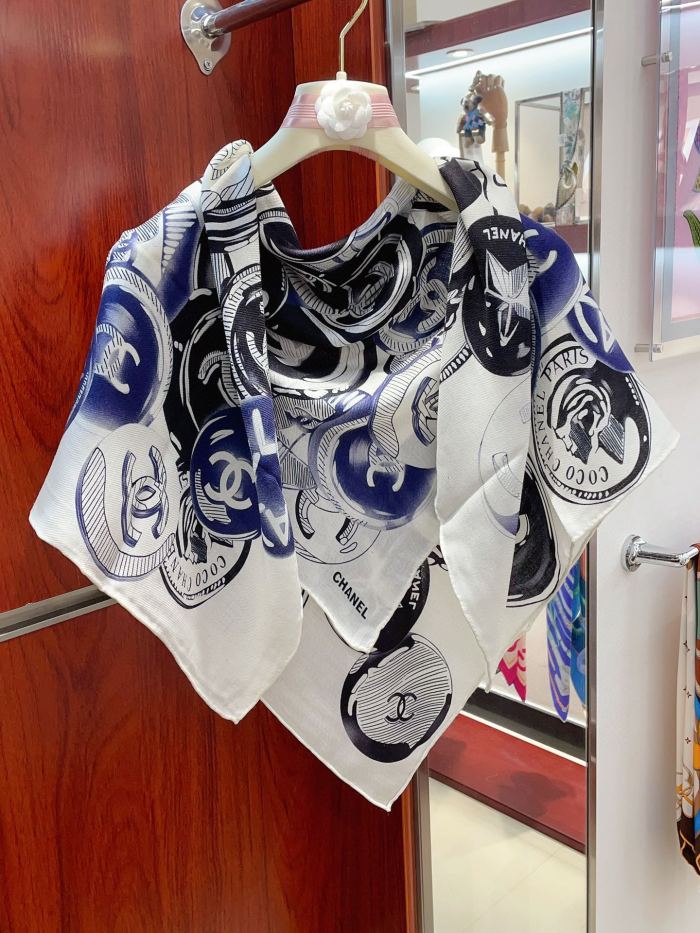Streetwear Scarf CHANEL 329519 size：90*90cm