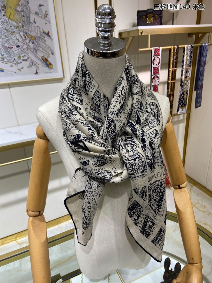 Streetwear Scarf Dior 329439 SIZE:140*140cm