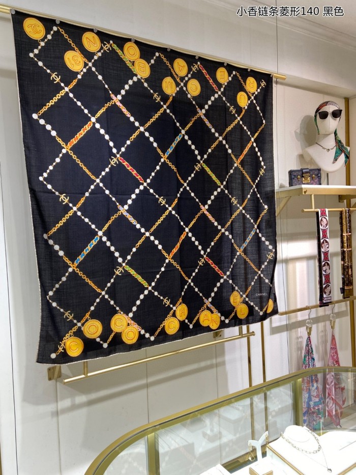 Streetwear Scarf CHANEL 329468 size：140*140cm
