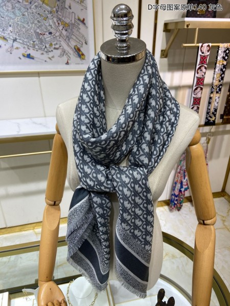 Streetwear Scarf Dior 329444 SIZE:140*140cm