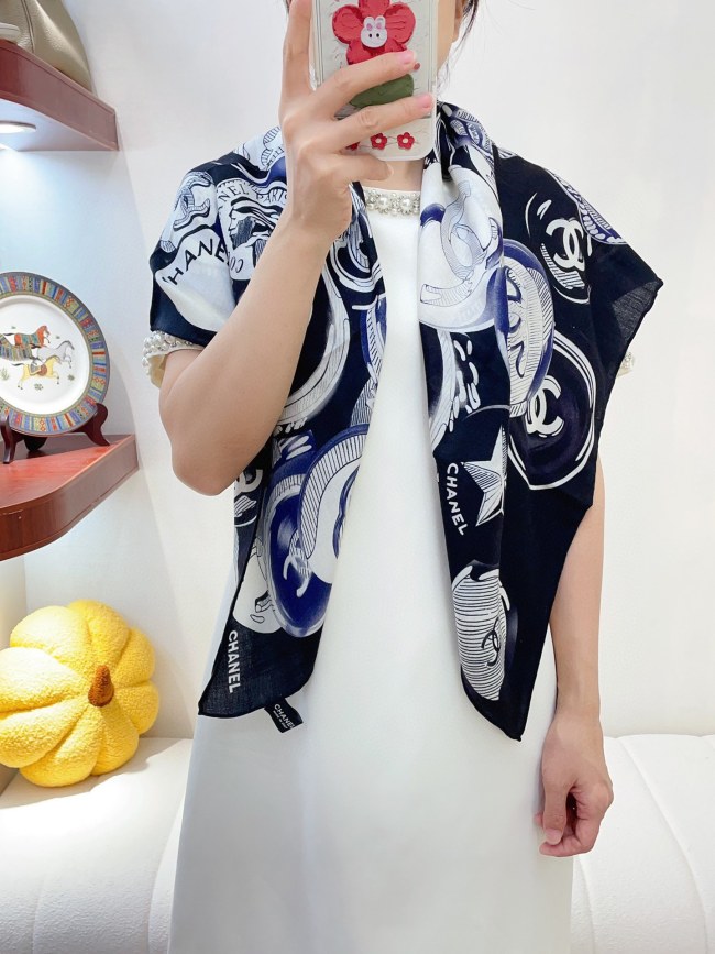 Streetwear Scarf CHANEL 329518 size：90*90cm