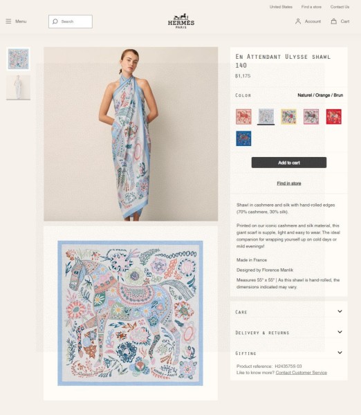 Streetwear Scarf Hermes   329442 size：140cm*140cm