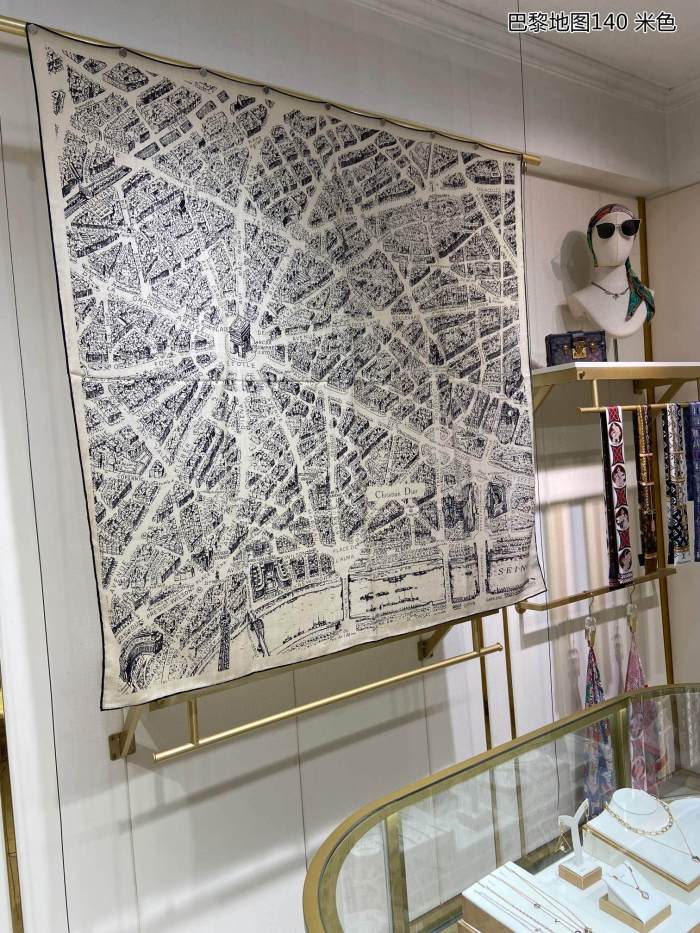 Streetwear Scarf Dior 329439 SIZE:140*140cm