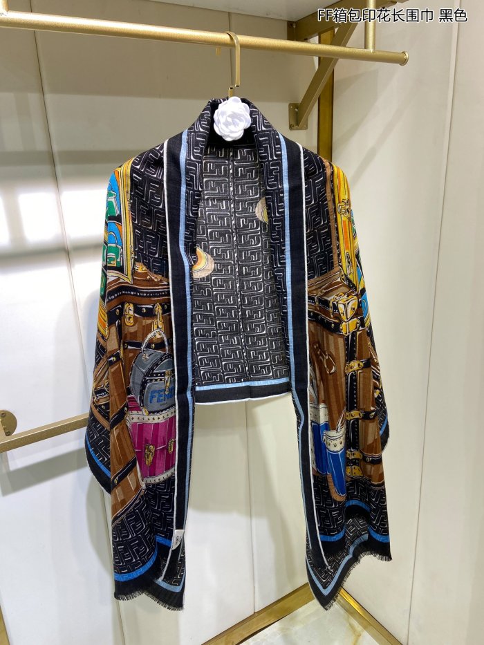 Streetwear Scarf FENDI 329466 SIZE:65*185cm