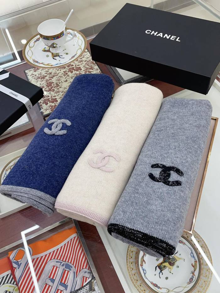 Streetwear Scarf CHANEL 329526 size：80*200cm