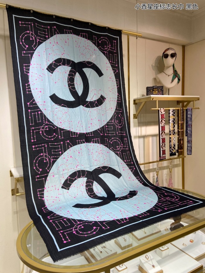 Streetwear Scarf CHANEL 329460 size：200*110cm