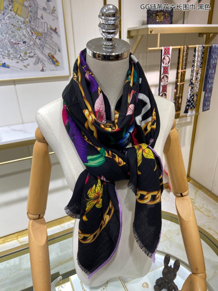 Streetwear Scarf GUCCI 329478 SIZE:90cm*90cm