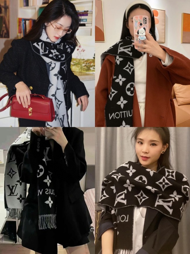Streetwear Scarf LV 329474 size:180*34cm