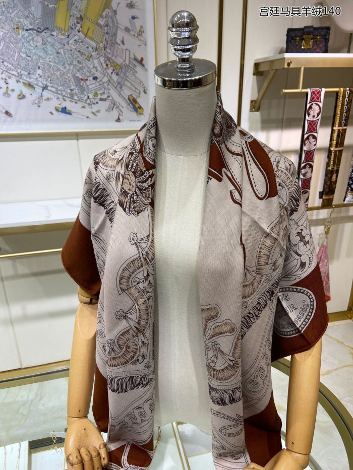 Streetwear Scarf Hermes   329432 size：140cm*140cm