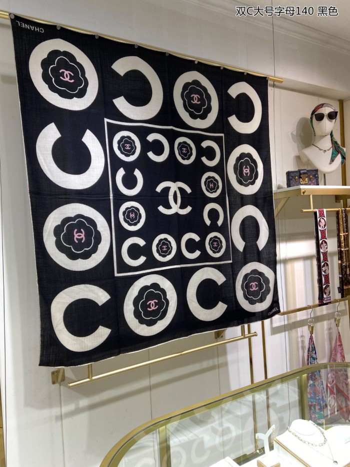 Streetwear Scarf CHANEL 329447 size：140*140cm