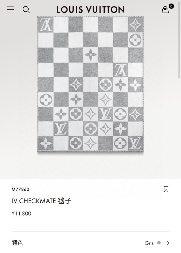 Streetwear Scarf LV 329495 SIZE:180*140cm