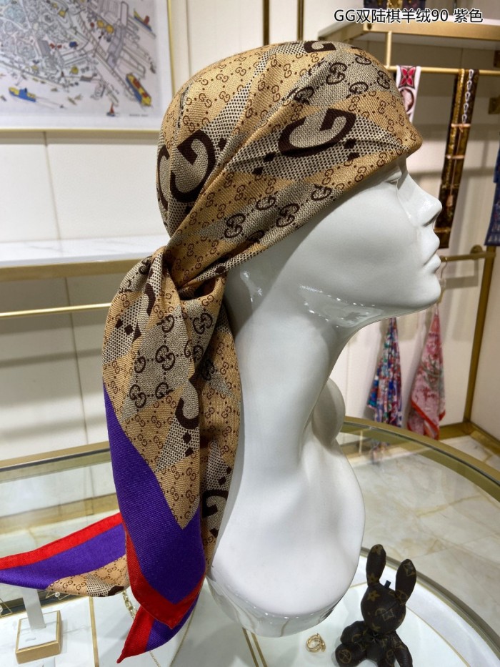 Streetwear Scarf GUCCI 329434 SIZE:90cm*90cm