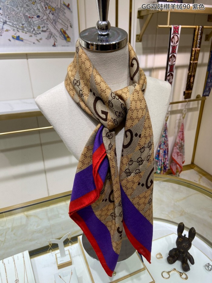 Streetwear Scarf GUCCI 329434 SIZE:90cm*90cm