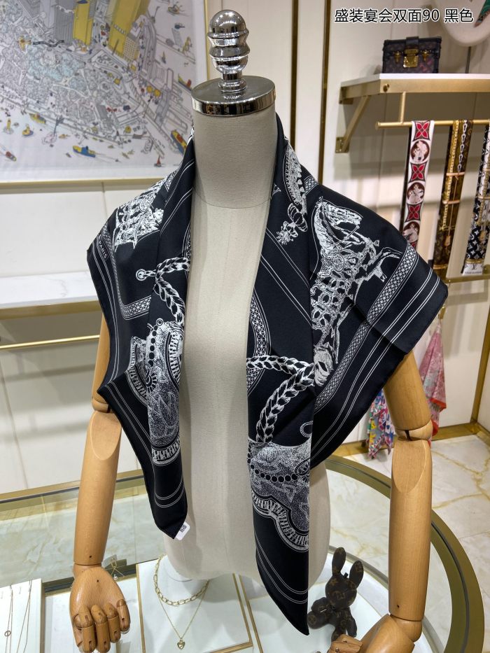 Streetwear Scarf Hermes   329430 size：90cm*90cm