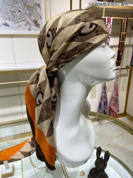 Streetwear Scarf GUCCI 329433 SIZE:90cm*90cm