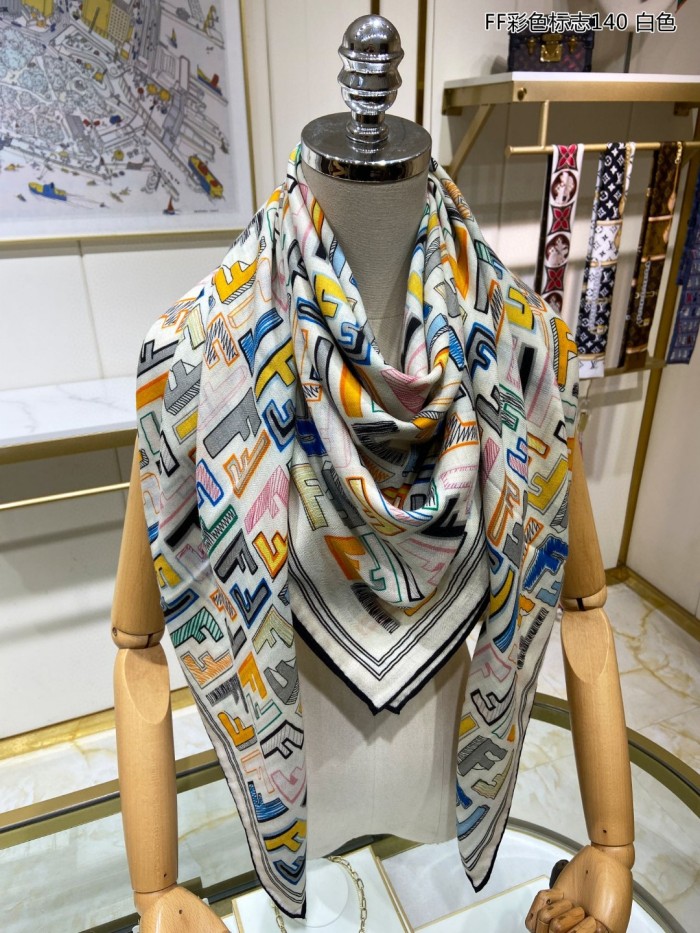 Streetwear Scarf FENDI 329288 size:140*140cm
