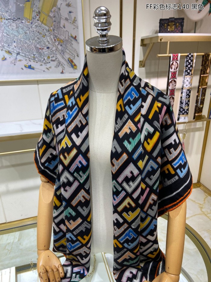 Streetwear Scarf FENDI 329287 size:140*140cm