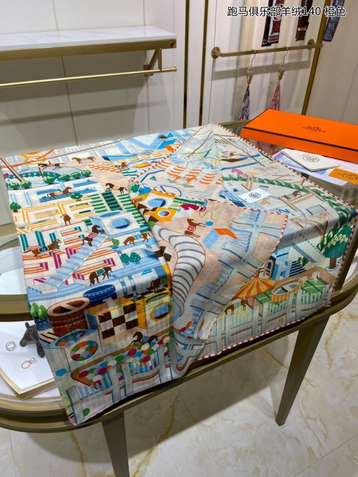 Streetwear Scarf  Hermes 329283 SIZE140cm*140cm