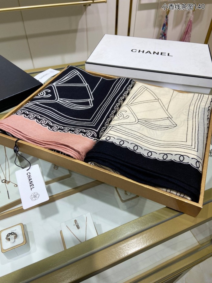 Streetwear Scarf  CHANEL 329286 size:140*140cm