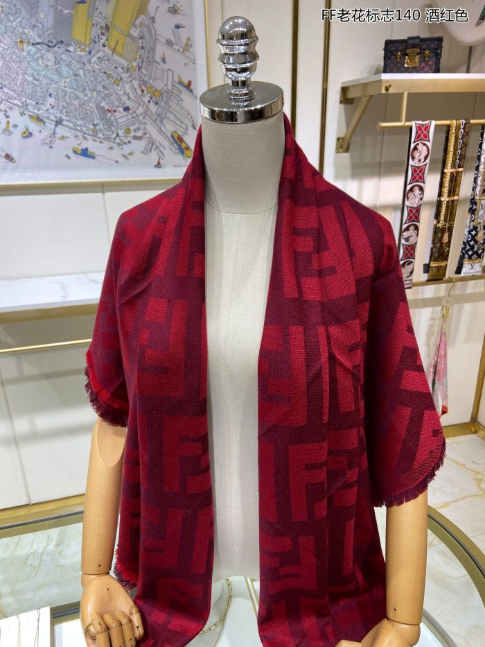 Streetwear Scarf FENDI 329299 SIZE:140*140cm